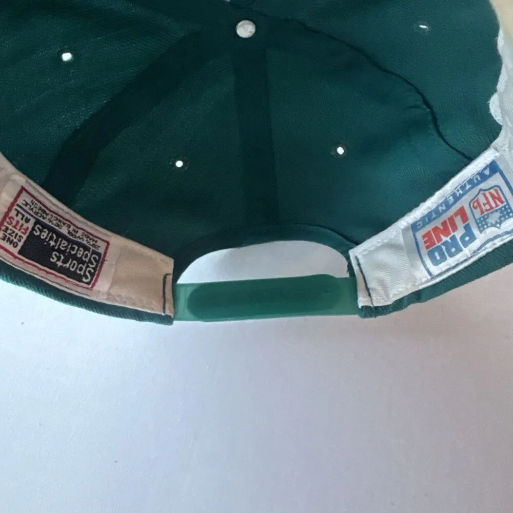 VTG 90s Sports Specialties Miami Dolphins Twin Image Snapback Hat Cap Wool Blend